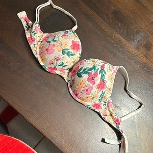 Pink(Victoria secret) flower bra